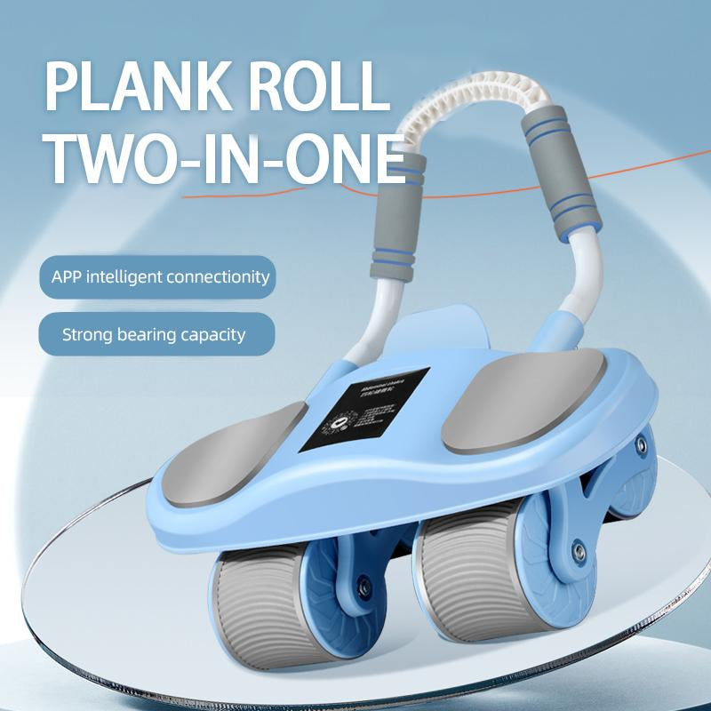 Ab Roller Wheel Workout Abdominal Fitness Wheel for Core Muscles Training with Automatic Rebound Timer for Enhanced Core Strength and Motivation Waist Twisting Machine