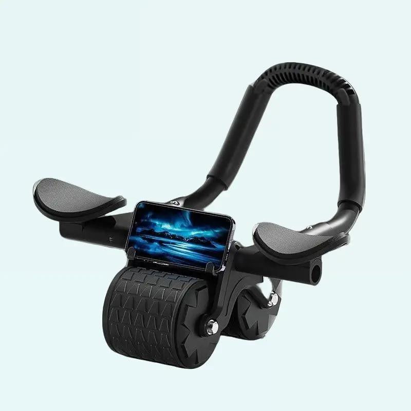 Ab Roller Wheel Workout Abdominal Fitness Wheel for Core Muscles Training with Automatic Rebound Timer for Enhanced Core Strength and Motivation Waist Twisting Machine