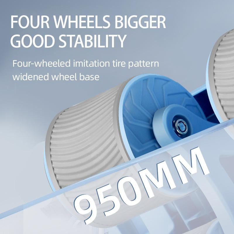 Ab Roller Wheel Workout Abdominal Fitness Wheel for Core Muscles Training with Automatic Rebound Timer for Enhanced Core Strength and Motivation Waist Twisting Machine