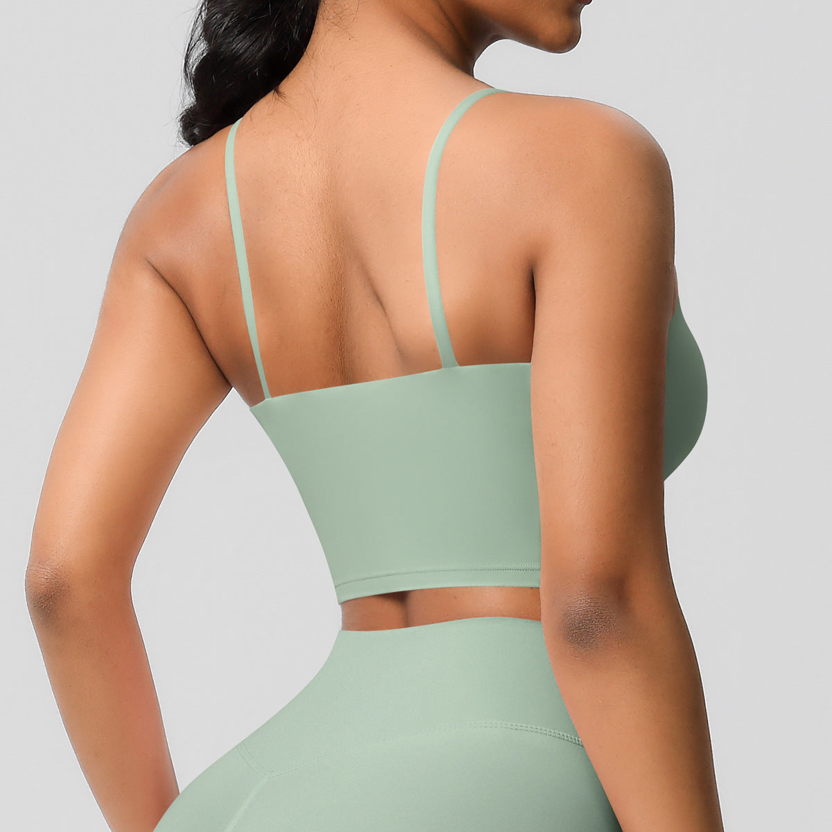 Yoga Jacket Sports Solid Color Underwear with Chest Pad Thin Strap Beauty Back Fitness Vest Camisole Yoga Clothes